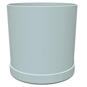 Bloem 9.625 in. H X 10 in. D Resin Mathers Planter Misty Blue