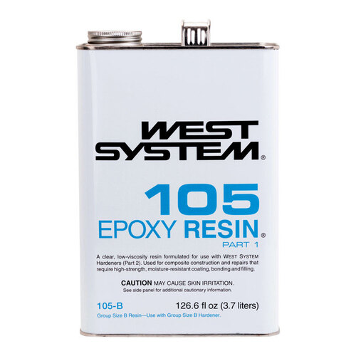 West System 105B Epoxy Resin 105 Resin Extra Strength Epoxy 126.6 oz Clear