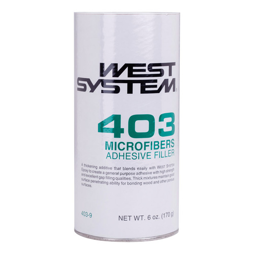West System 403-9 Adhesive Filler 403 Filler Extra Strength Microfibers 6 oz Off-White