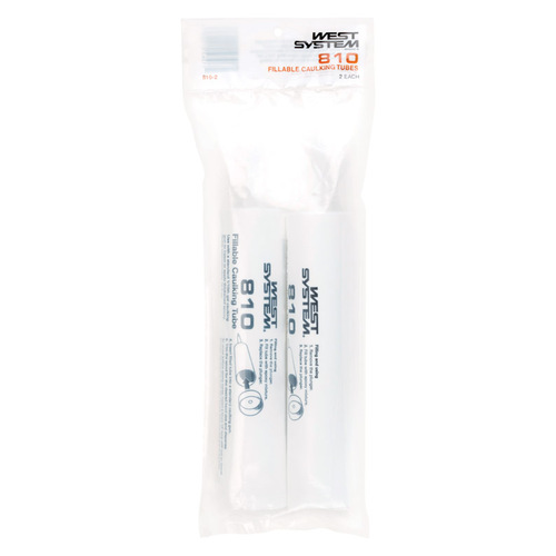 West System 810-2 Fillable Caulking Tubes White Lightweight Plastic White