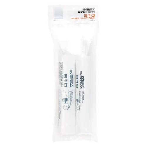 Fillable Caulking Tubes White Lightweight Plastic White Pair