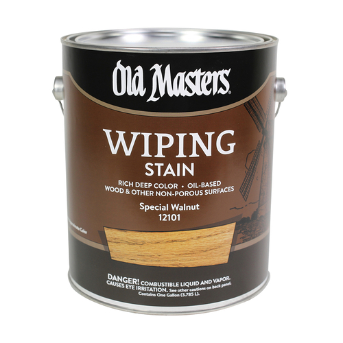 Old Masters 12101XCP2 Wiping Stain SemiTransparent Special Walnut OilBased 1 gal Special