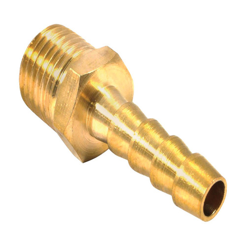 Forney 75360 Air Hose End Brass 1/4" Male X 1/4" Hose Barb