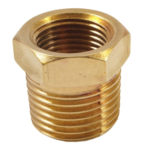 Bushing Brass 3/8" Female X 1/2" Male