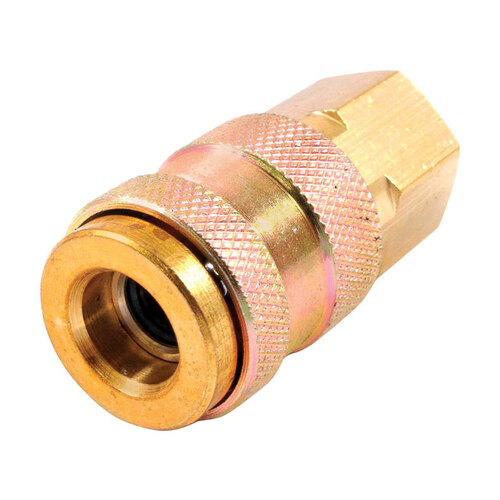 Forney 75527 Universal Coupler Brass 1/4" Female X 1/4" Female