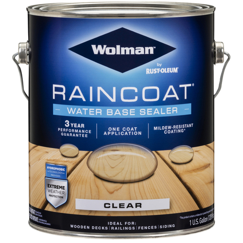 Wolman 288339 Wood Sealant RainCoat Clear WaterBased 1 gal Clear