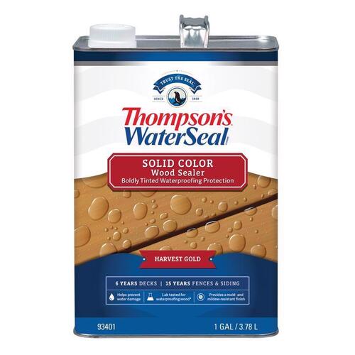 Thompson's Waterseal TH.093401-16 TH.043811-16 Waterproofing Stain, Harvest Gold, 1 gal