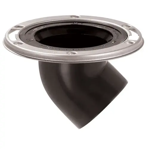 Offset Closet Flange DropKick ABS 3"