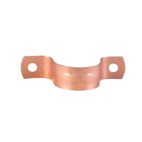 Tube Strap 3/4" Copper Plated Copper Copper Plated