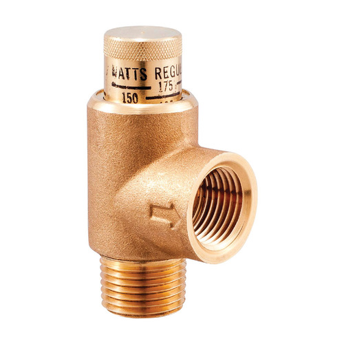 Watts LF530-C 3/4" Calibrated Pressure Relief Valve 3/4" MNPT Brass 3/4" FNPT