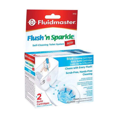 Fluidmaster 8102P8 Toilet Bowl Cleaning Refill, Blue