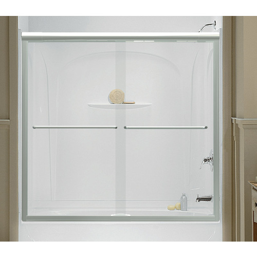 STERLING 542559SG05 Shower Door Advantage 59.3" H X 59.625" W Silver