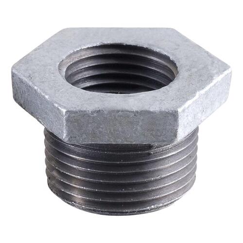 Hex Bushing 3" MIP each X 2" D FIP each Galvanized Malleable Iron Galvanized