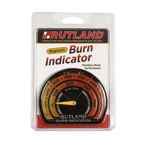 Rutland 701-6 Magnetic Stove Thermometer Burn Indicator Red