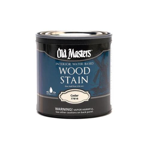 Old Masters 77816-XCP6 Wood Stain Semi-Transparent Cedar Water-Based Latex 0.5 pt Cedar - pack of 6