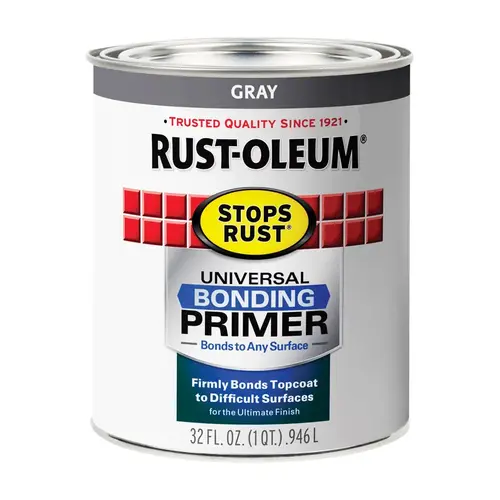Bonding Primer Universal Gray Flat 1 qt Gray - pack of 2