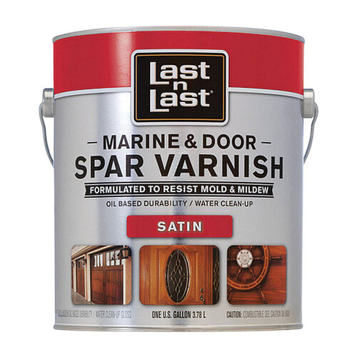 Last N Last 94101XCP2 Marine & Door Spar Varnish Satin Clear OilBased