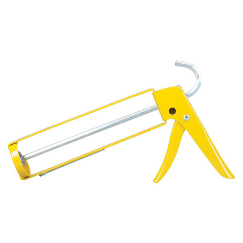 Dripless SH200 Caulking Gun Professional Metal Hex Rod Yellow