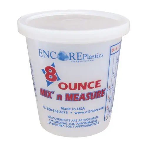 30308 Mix'n Measure Cup with Ratios, 8 oz Capacity White