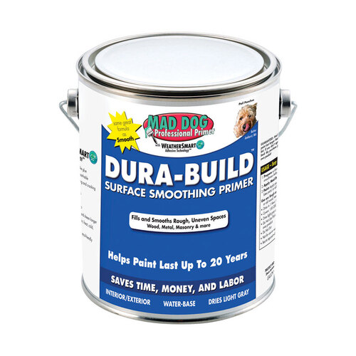 Mad Dog MDPDB100 Surface Smoothing Primer Dura-Build White Water-Based Acrylic Latex 1 gal White