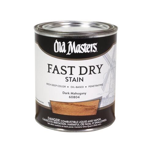 Old Masters 60804 Fast Dry Wood Stain SemiTransparent Dark Mahogany