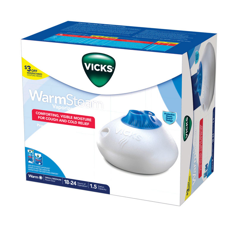 Vicks V150SGN ホワイトブルー ウォームスチーム 1.5ガロン