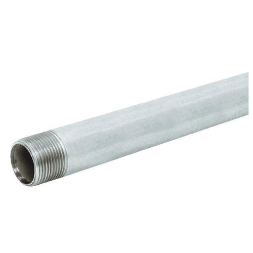 Merfish Pipe & Supply 4238663 Pipe United & Steel 3/4" D X 10 ft. L Galvanized Steel Silver