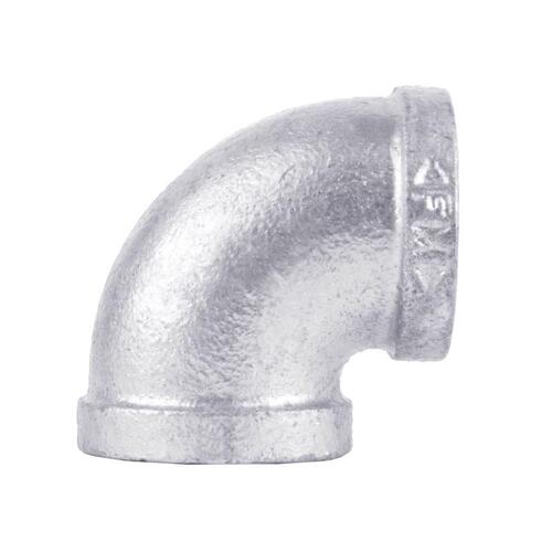 90 Degree Elbow 1" FIP each T X 1" D FIP Galvanized Malleable Iron Galvanized - pack of 5