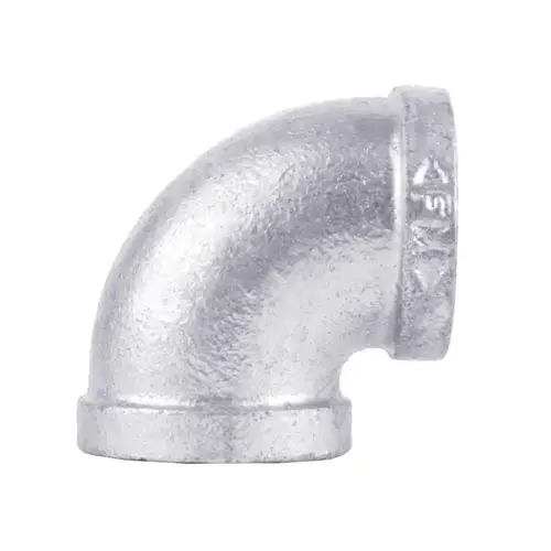 90 Degree Elbow 3/4" FIP each T X 3/4" D FIP Galvanized Malleable Iron Galvanized - pack of 5