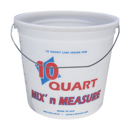 Paint Pail Mix' n Measure White 10 qt White