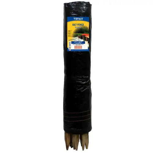 Fence 3 ft. H X 100 ft. L Polypropylene Silt Black Black