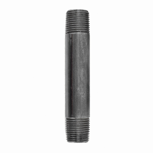 Nipple 3/8" MIP each X 3/8" D MIP in. Black Steel 4-1/2" L Black