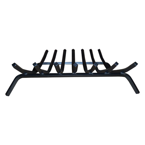 Fireplace Grate Black Steel Black