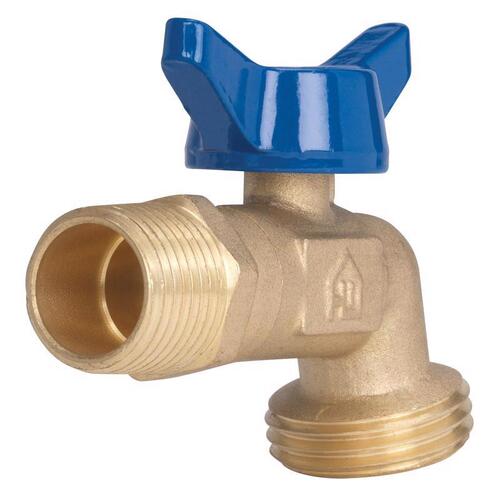 Hose Bibb 1/2" MIP X 3/4" MHT Brass Brass