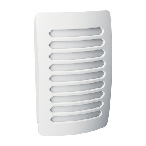 Louver Decoplug Night Light, 120 V, 0.9 W, LED Lamp, Warm White Light, 2 Lumens, 3000 K Color Temp