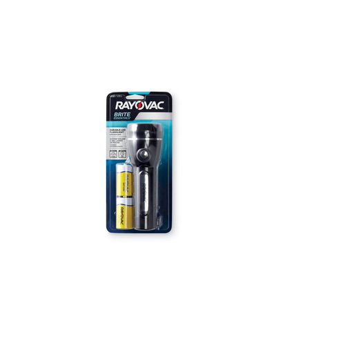 Flashlight Brite Essentials 40 lm Black LED D Battery Black