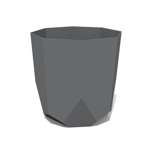 Planter Tuxton 9.75" H X 10" D Resin Charcoal Charcoal