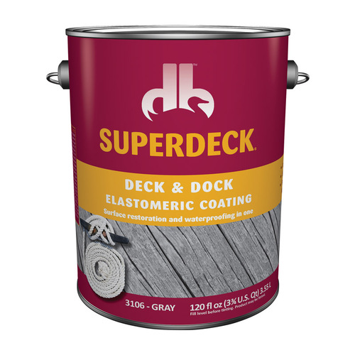 Superdeck SC0031064-16-XCP4 Solid Gray Acrylic 1 gal Gray - pack of 4