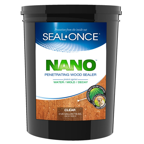 Premium Wood Sealer Nano Flat Clear Water-Based 5 gal Clear