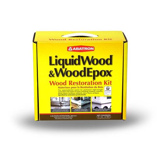 Wood Restoration Kit LiquidWood and WoodEpox Beige 4 qt Beige