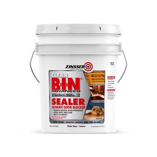 Zinsser 271461 Odor Blocking Sealer BIN Advanced Clear ShellacBased 5