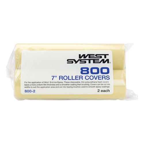 West System 800-2 Paint Roller Cover Polyurethane Foam 7" W Mini Yellow