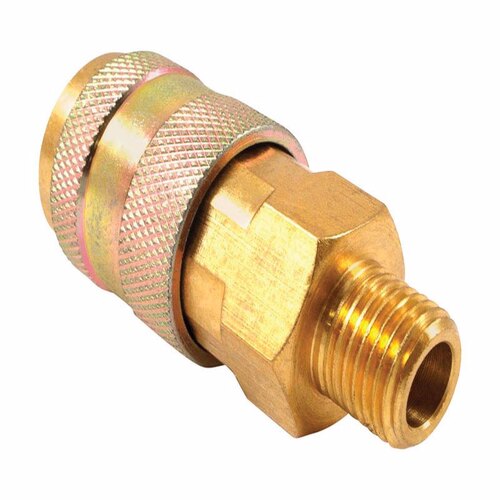 Forney 75526 Universal Coupler Brass 1/4" Female X 1/4" Male