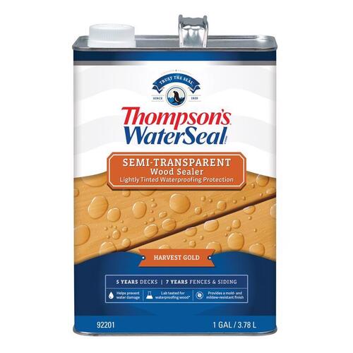 Thompson's Waterseal TH.092201-16 TH.042811-16 Waterproofing Stain, Harvest Gold, 1 gal, Can