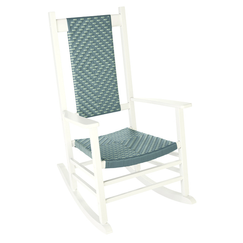 Jack Post KN2028WGRJE Rocking Chair Knollwood White Wood Frame