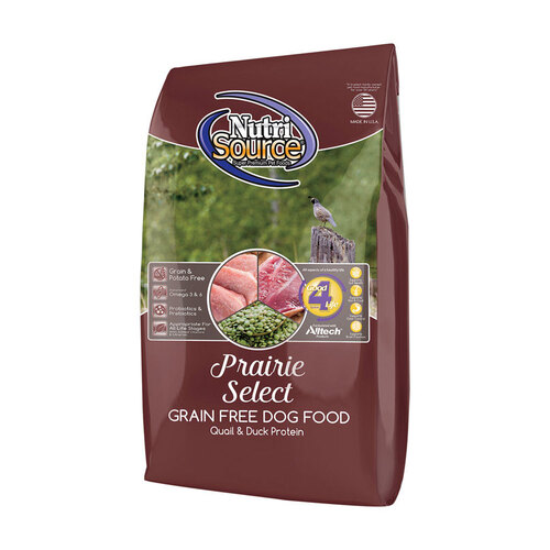 NutriSource 29602 Food Prairie Select Cubes Dog Grain Free 5 lb