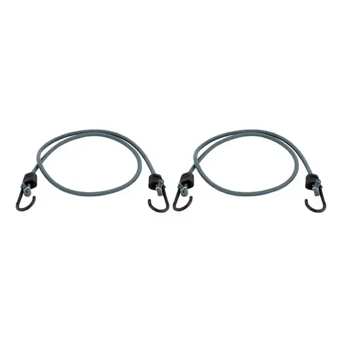 Keeper A06047Z Bungee Cord Black/Gray 48" L X 0.315" Black/Gray Pair