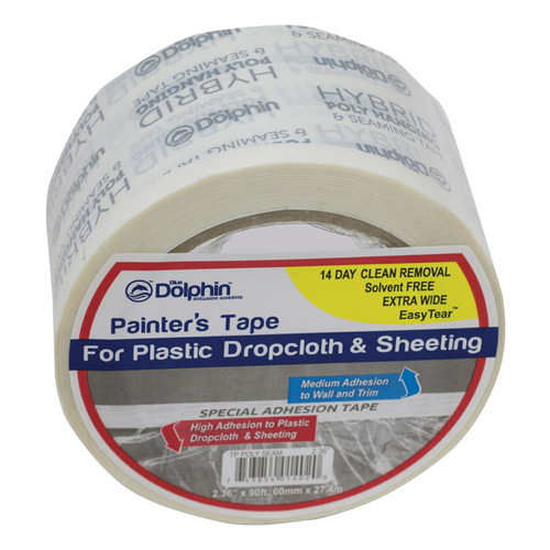 Blue Dolphin TP POLY SEAM Painter's Tape 2.36" W X 90 ft. L White High Strength White
