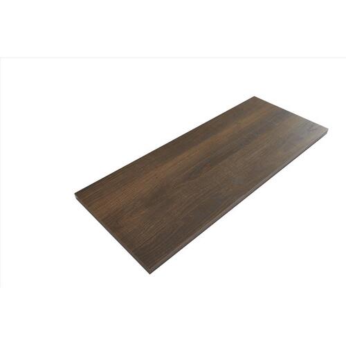 Shelf .63" H X 24" W X 10" D Chestnut Wood Laminate