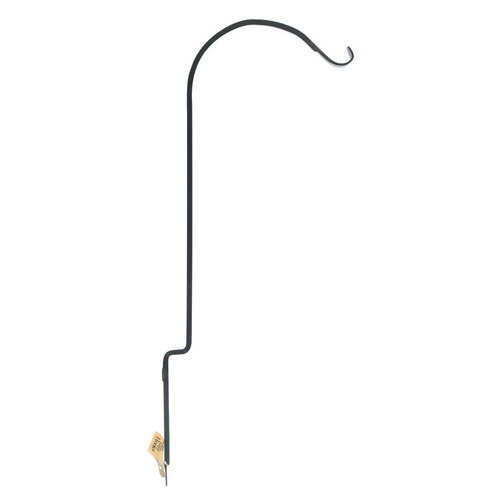 PANACEA 89436 Plant Hook Black Steel 36" H Curved Powder Coated